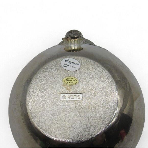SILEA Silver Plated Zinc DUCK Goose Decorative Candy Bowl 5" Boxed - Picture 10 of 10